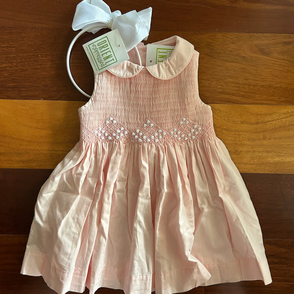 pink smock dress SMOCKED PINK S'LESS DRESS – Orient Expressed