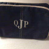 MONOGRAM NAVY CANVAS DOPP KIT