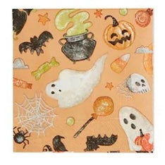 MUD PIE GHOST HALLOWEEN PAPER COCKTAIL NAPKINS