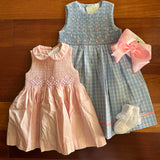 SMOCKED PINK S'LESS DRESS