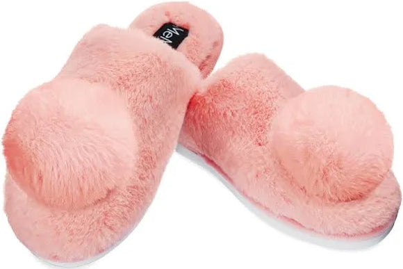 POM POM PLUSH BLUSH SLIPPERS