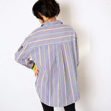 MARDI GRAS ADULT SEQUIN STRIPE SHIRT