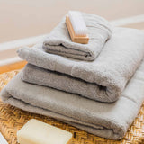 EMBROIDERED BATH TOWEL 8PC GRAY SET