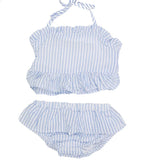 MONOGRAM 2PC SWIM SUIT BLUE SEERSUCKER
