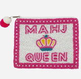 MAHJ QUEEN BEADED POUCH
