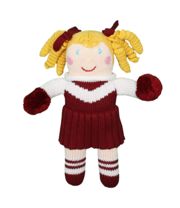 MS STATE CHEERLEADER KNIT DOLL
