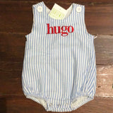 MONOGRAM UNISEX LT BLUE SEERSUCKER BUBBLE