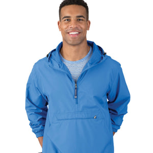 MONOGRAM CAROLINA BLUE ADULT  RAIN PULLOVER