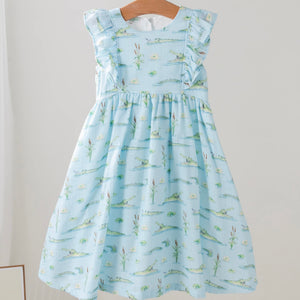 GATOR DRESS PRINTED MUSLIN