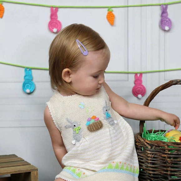 KNIT DRESS WITH BUNNIES