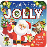 PEEK A FLAP JOLLY CHRISTMAS BOARD BOOK