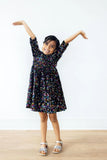 CONFETTI VELVET SEQUIN DRESS