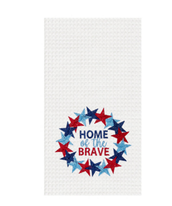 HOME OF THE BRAVE KITCHEN TOWEL