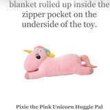 PIXIE THE PINK UNICORN HUGGIE PAL
