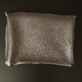 LEATHER METALLIC GOLD POUCH