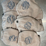 MONOGRAM PLUSH TURBO TOWEL BLUSH/BEIGE