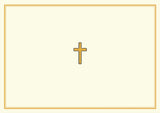 BOXED NOTE CARDS GOLD CROSS