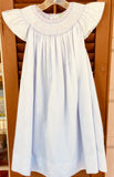 SMOCKED LILAC ANGEL BISHOP