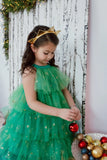 CHRISTMAS TREE DRESS AND HEADPIECE