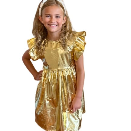 METALLIC GOLD DRESS Orient Expressed METALLIC GOLD DRESS Orient Expressed