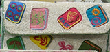 MAHJONG TILE BEADED SHOULDER BAG