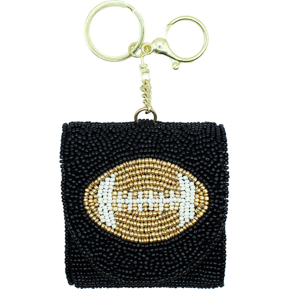 FOOTBALL BEADED HEADPHONE CASE