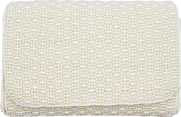 BEADED  PEARL SHOULDER BAG