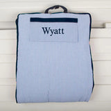 MONOGRAM NAVY SEERSUCKER NAP MAT