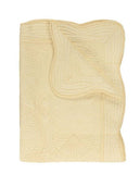 Heirloom Quilt - Baby Quilt Blanket Monogram: Blue