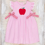APPLIQUE EMBROIDERED APPLE DRESS