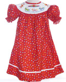 SMOCKED CAROUSEL BISHOP DRESS