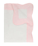 Heirloom Quilt - Baby Quilt Blanket Monogram: Blue