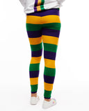 MARDI GRAS ADULT STRIPED LEGGINGS