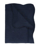 Heirloom Quilt - Baby Quilt Blanket Monogram: Blue