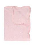 Heirloom Quilt - Baby Quilt Blanket Monogram: Blue