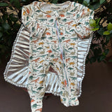DINOSAUR KNIT ZIP FOOTIE