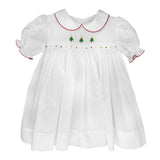 EMBROIDERED CHRISTMAS TREES DRESS