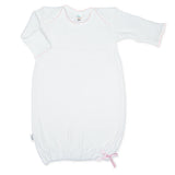 LAYETTE BOUCLE PINK PICOT TRIM GOWN by Paty NEWBORN