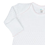 LAYETTE BOUCLE BLUE PICOT TRIM GOWN by Paty NEWBORN