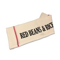 RED BEANS & RICE EMBROIDERED KITCHEN TOWEL