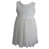 WHITE LACE & TULLE DRESS