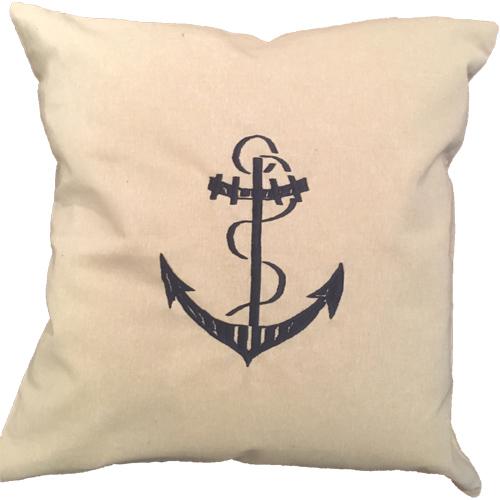 NAUTICAL EMBROIDERED PILLOW 24