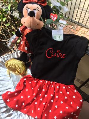 minnie mouse cotton dress DISNEY Jumping Beans Minnie Mouse Dress 18M Pink Printed Everyday Casual
