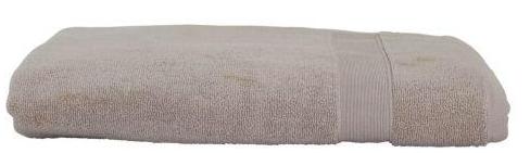 EMBROIDERED LUXURY COTTON BATH SHEET TAUPE