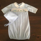 SMOCK BOYS GOWN AND BONNET