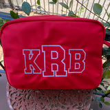 MONOGRAM NYLON LARGE MAKEUP TRAVEL POUCH MINT