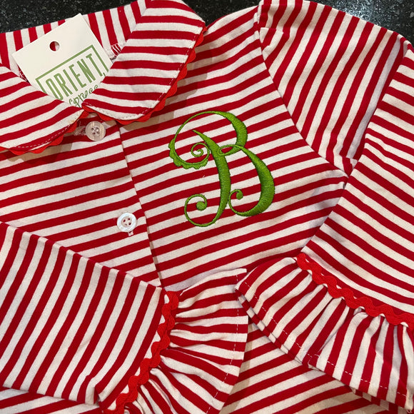 CHRISTMAS PJS STRIPE KNIT GIRLS