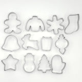 CHRISTMAS COOKIE CUTTERS set of 12