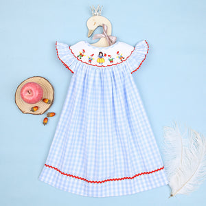 CLASSIC SMOCKED BISHOP DRESS SNOW WHITE