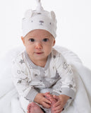 GRAY STARS LAYETTE WITH CAP